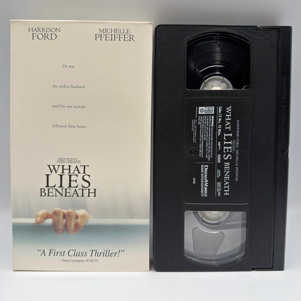 What Lies Beneath VHS Harrison Ford Michelle Pfeiffer Robert Zemeckis Thriller